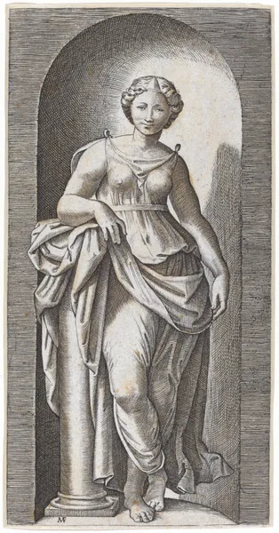 Fortitude av Marcantonio Raimondi