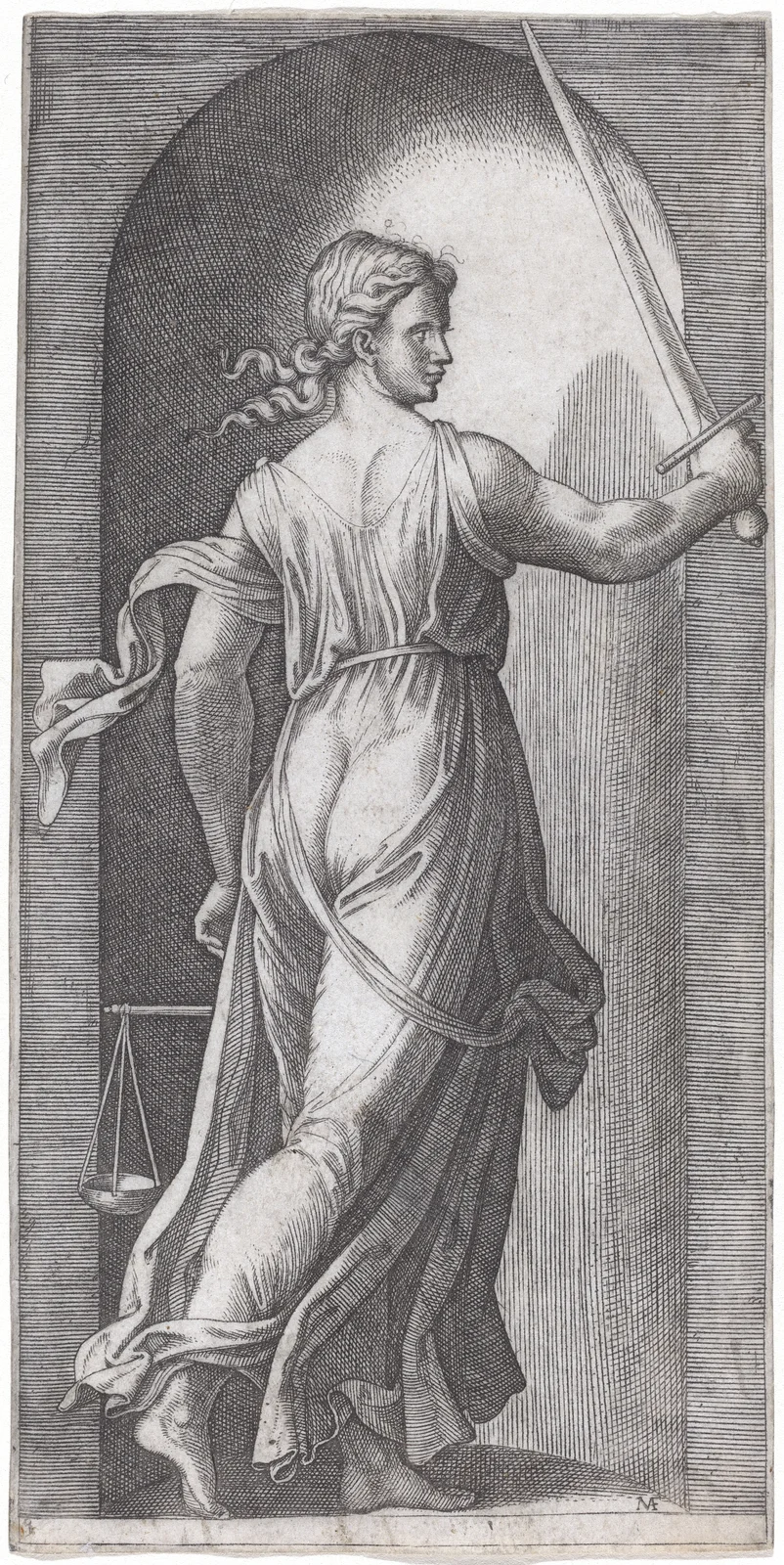 Justice av Marcantonio Raimondi