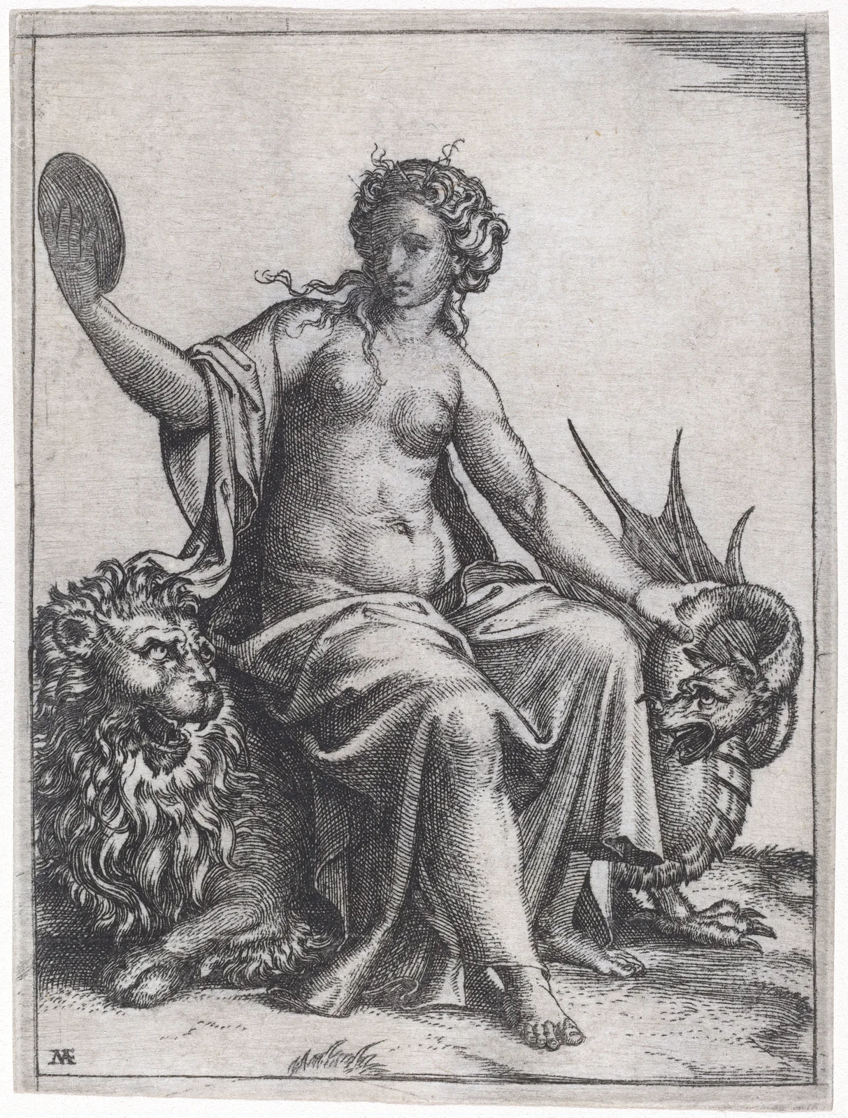 Prudence av Marcantonio Raimondi