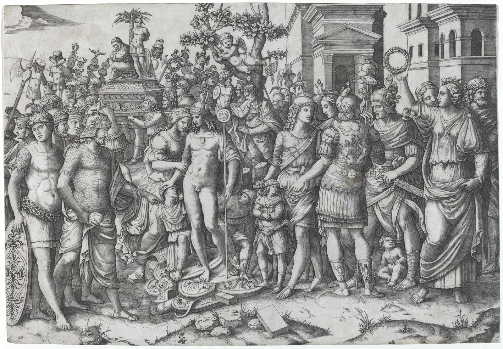 Triumph av Marcantonio Raimondi