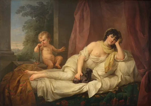 Portrait of Anna Lampel (d. 1800), actress, 1800 – nr 1 av Marcello Bacciarelli