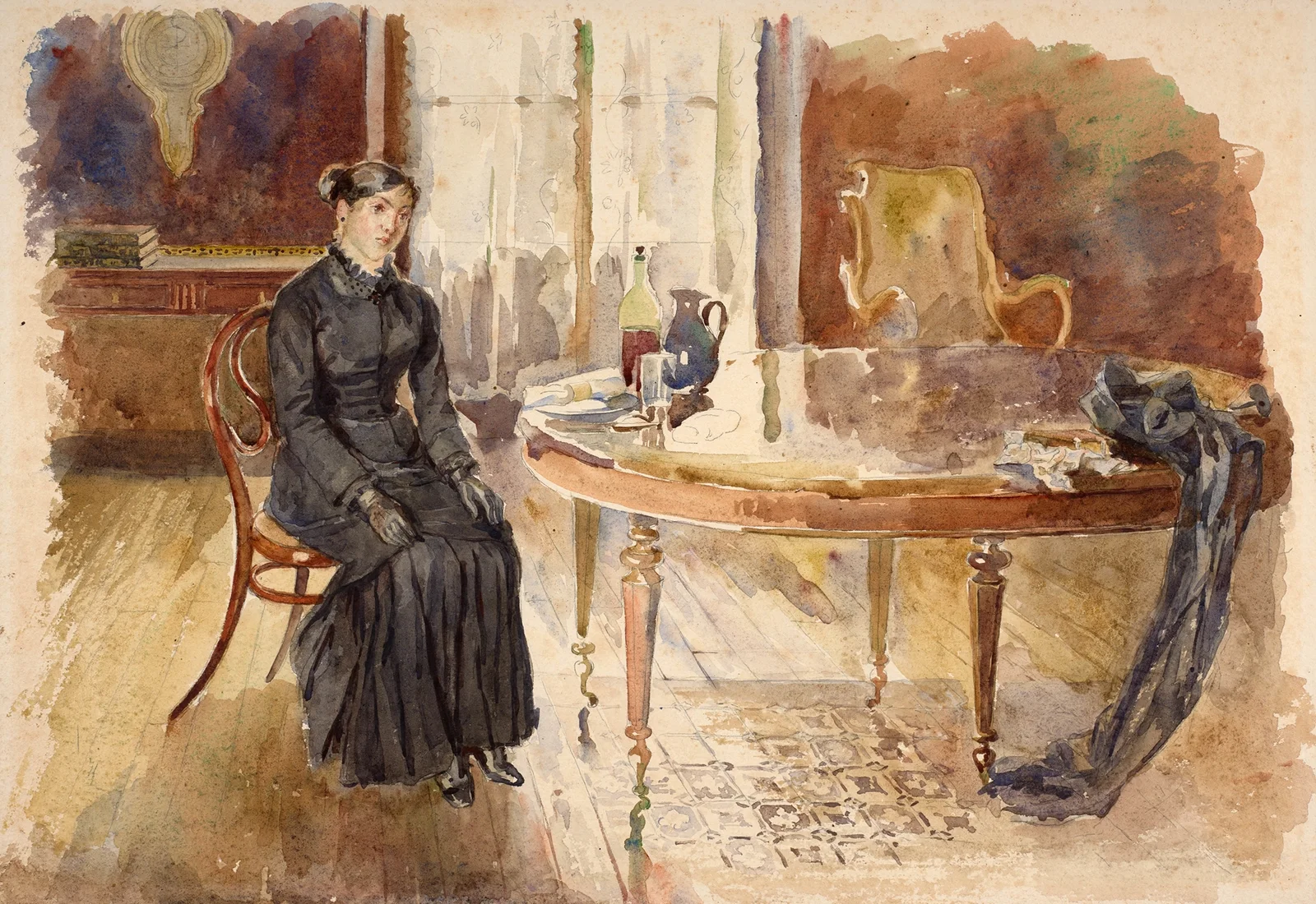 Self-portrait av Marie Bracquemond