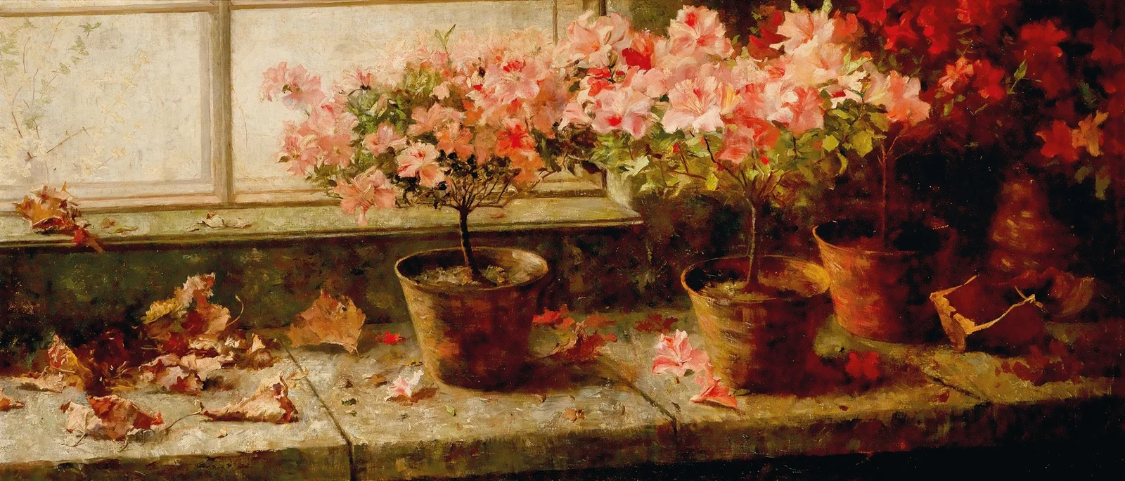 Flowering Azaleas av Marie Egner