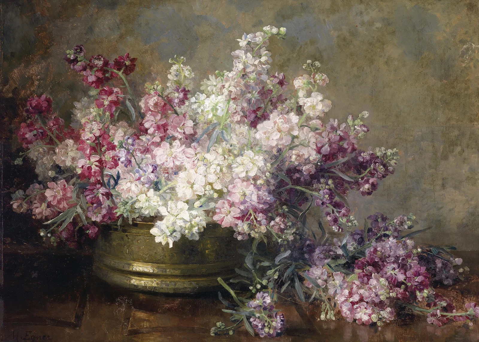 Schale mit Blumen av Marie Egner