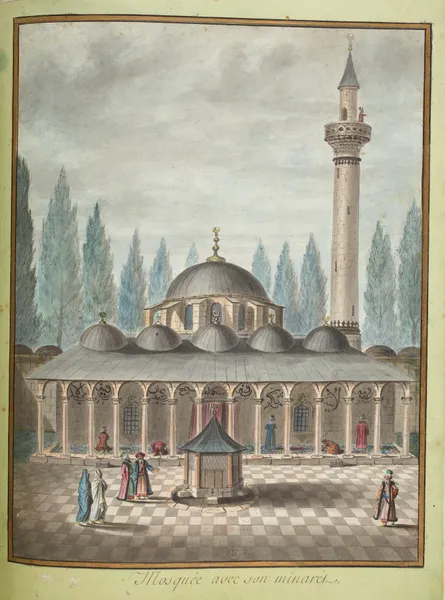 Mosquée avec son minaret av François-Marie Rosset