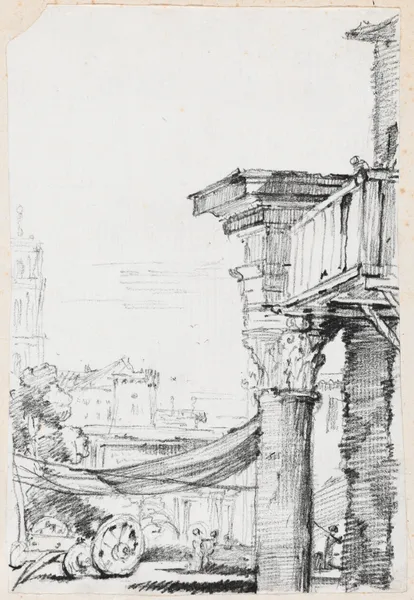 A Balcony in the Roman Forum av Joseph-Marie Vien