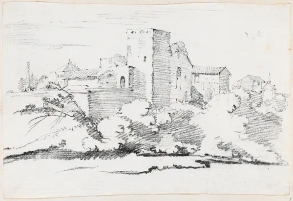 Buildings behind the Vatican av Joseph-Marie Vien