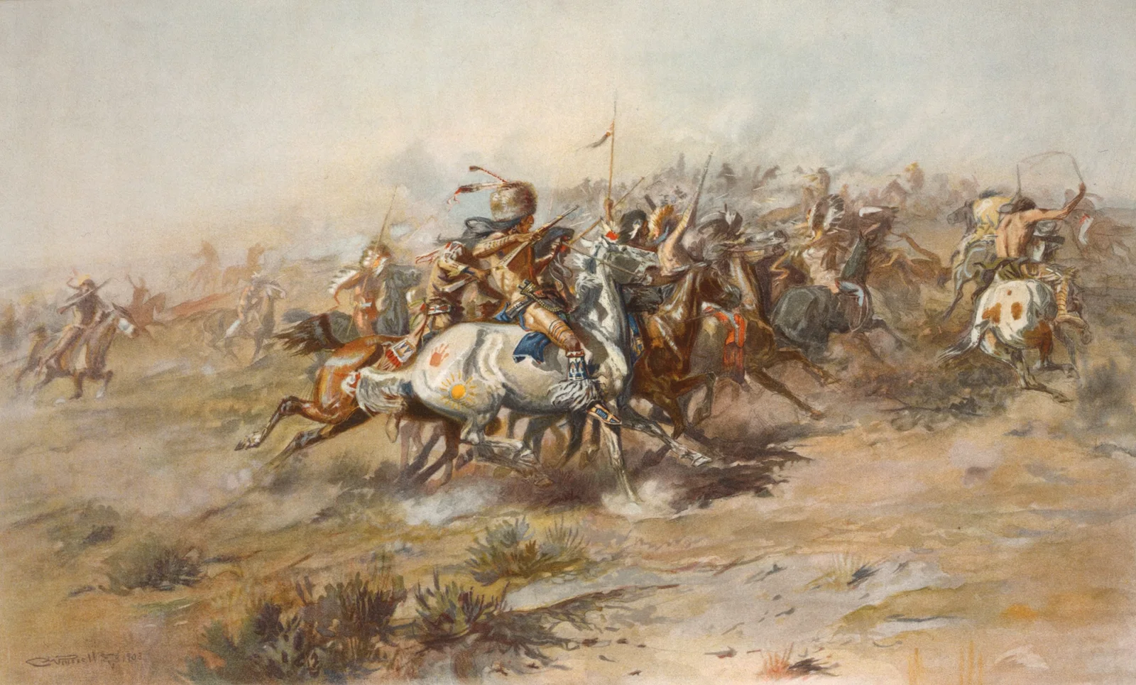 The Custer fight av Charles Marion Russell