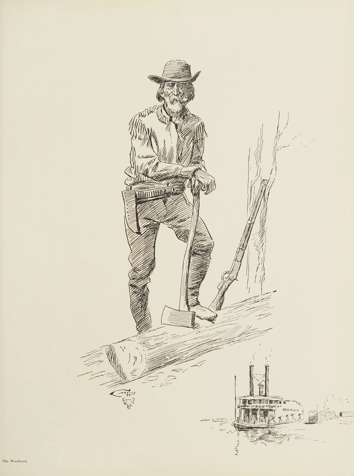 The Woodhawk av Charles Marion Russell