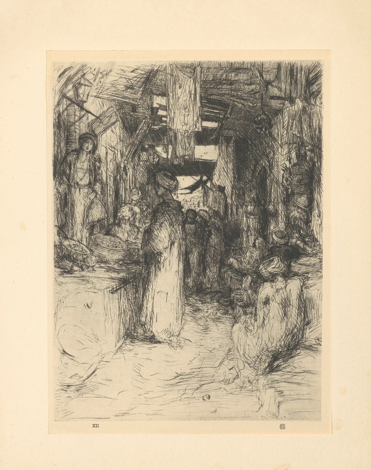 The Herb Bazaar (19th century) av Marius Bauer