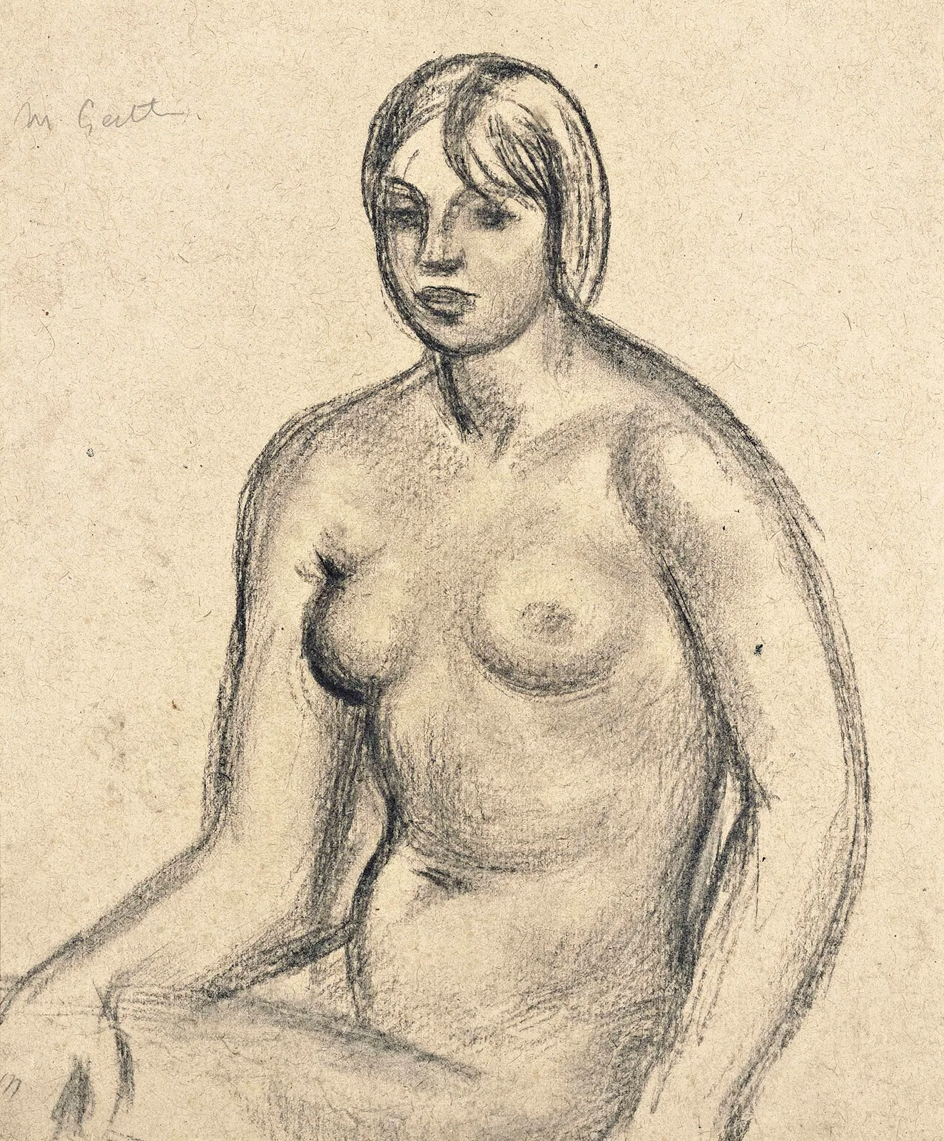 Female nude av Mark Gertler