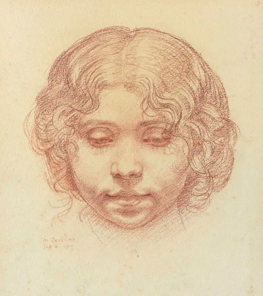 Head of a Girl, 1910 av Mark Gertler