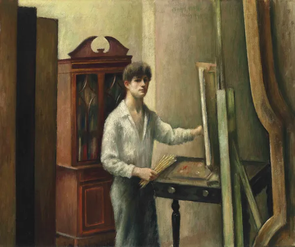 The Artist in his Studio av Mark Gertler