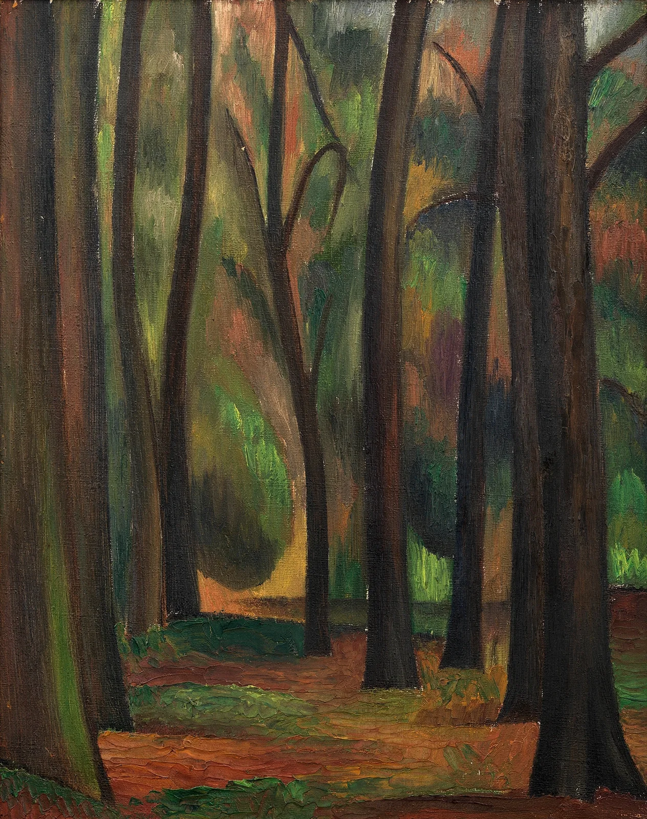 Trees at Garsington av Mark Gertler