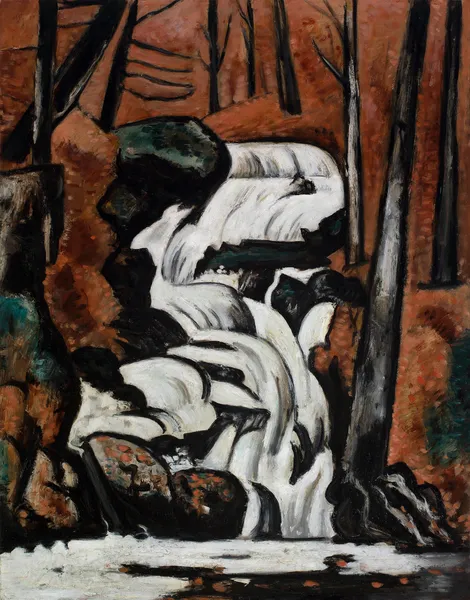 Smelt Brook Falls av Marsden Hartley