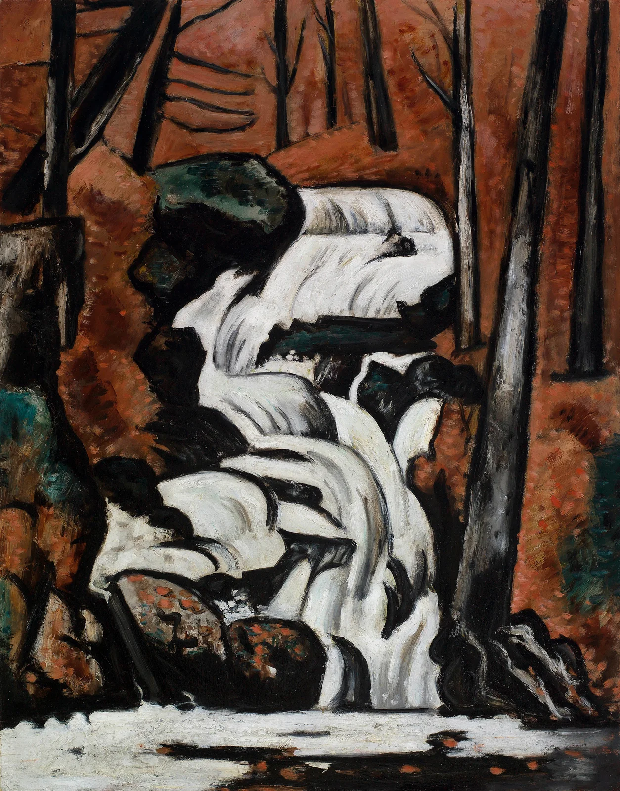 Smelt Brook Falls av Marsden Hartley