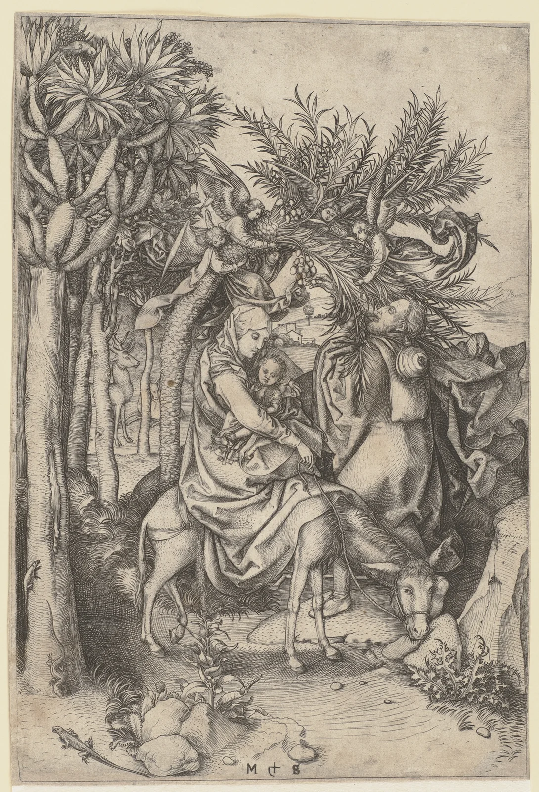 The Flight into Egypt av Martin Schongauer