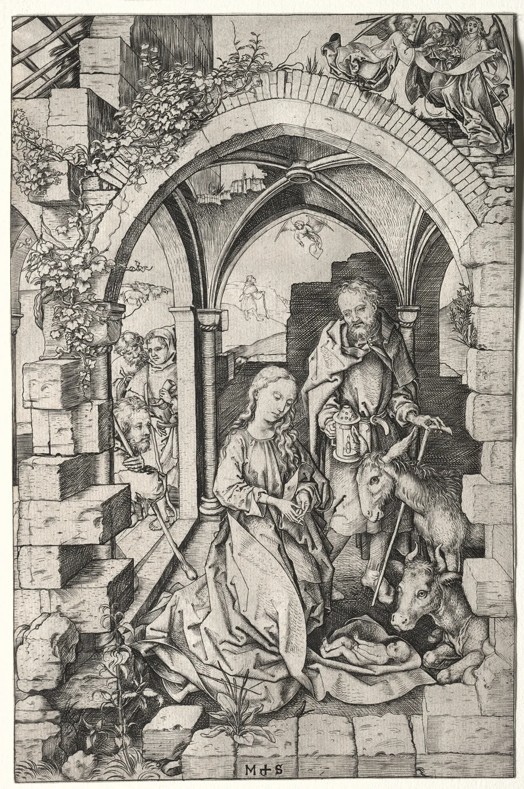 The Nativity av Martin Schongauer