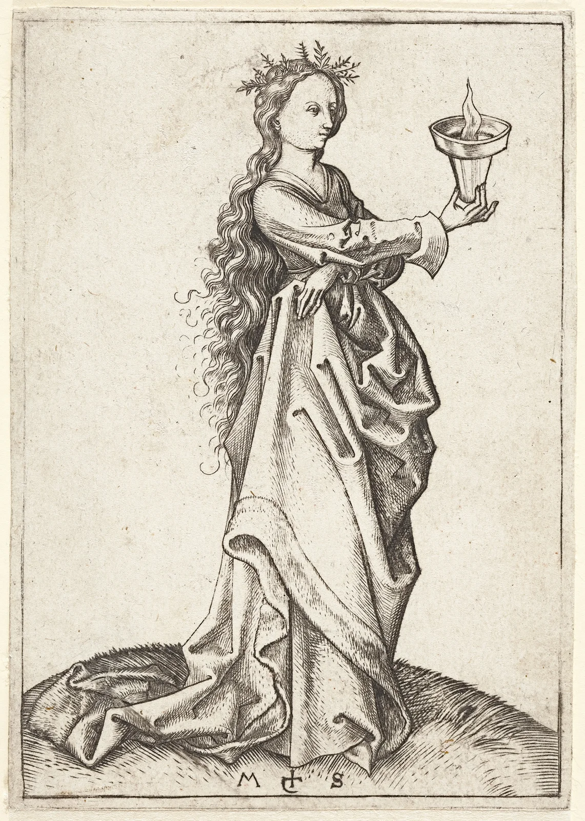 The third wise Virgin av Martin Schongauer