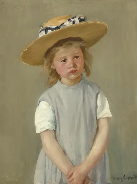 Child in a Straw Hat av Mary Cassatt