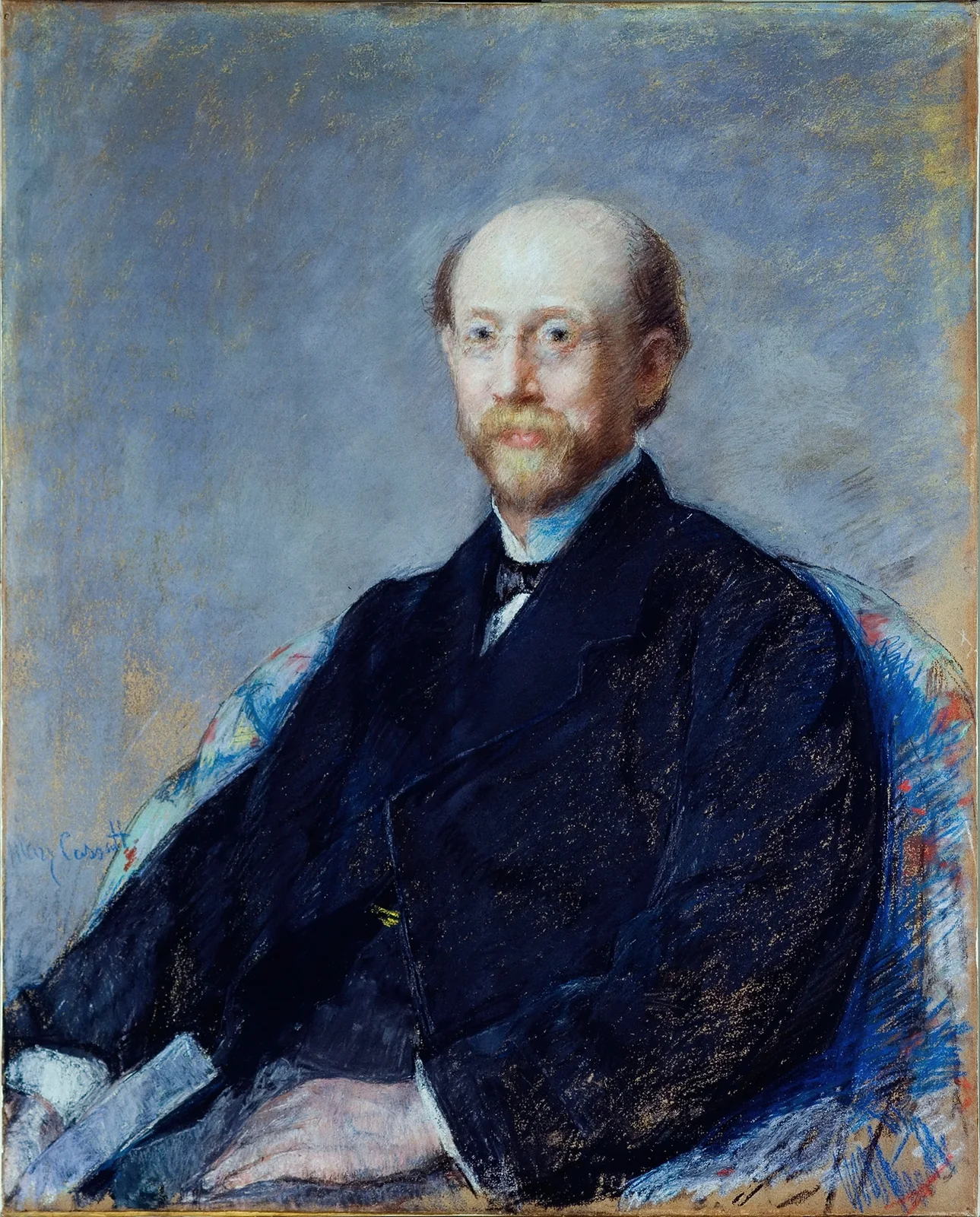 Portrait d’homme av Mary Cassatt
