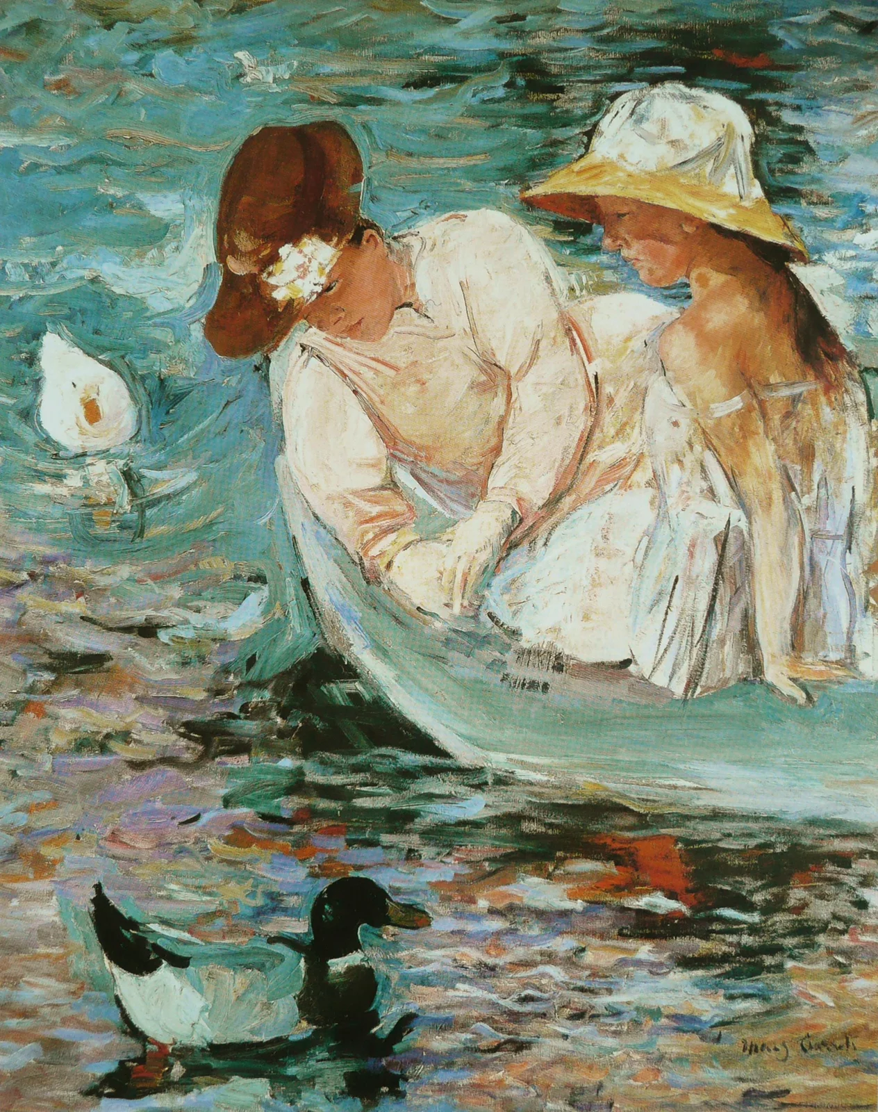 Summertime av Mary Cassatt