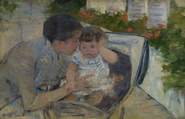 Susan Comforting the Baby av Mary Cassatt