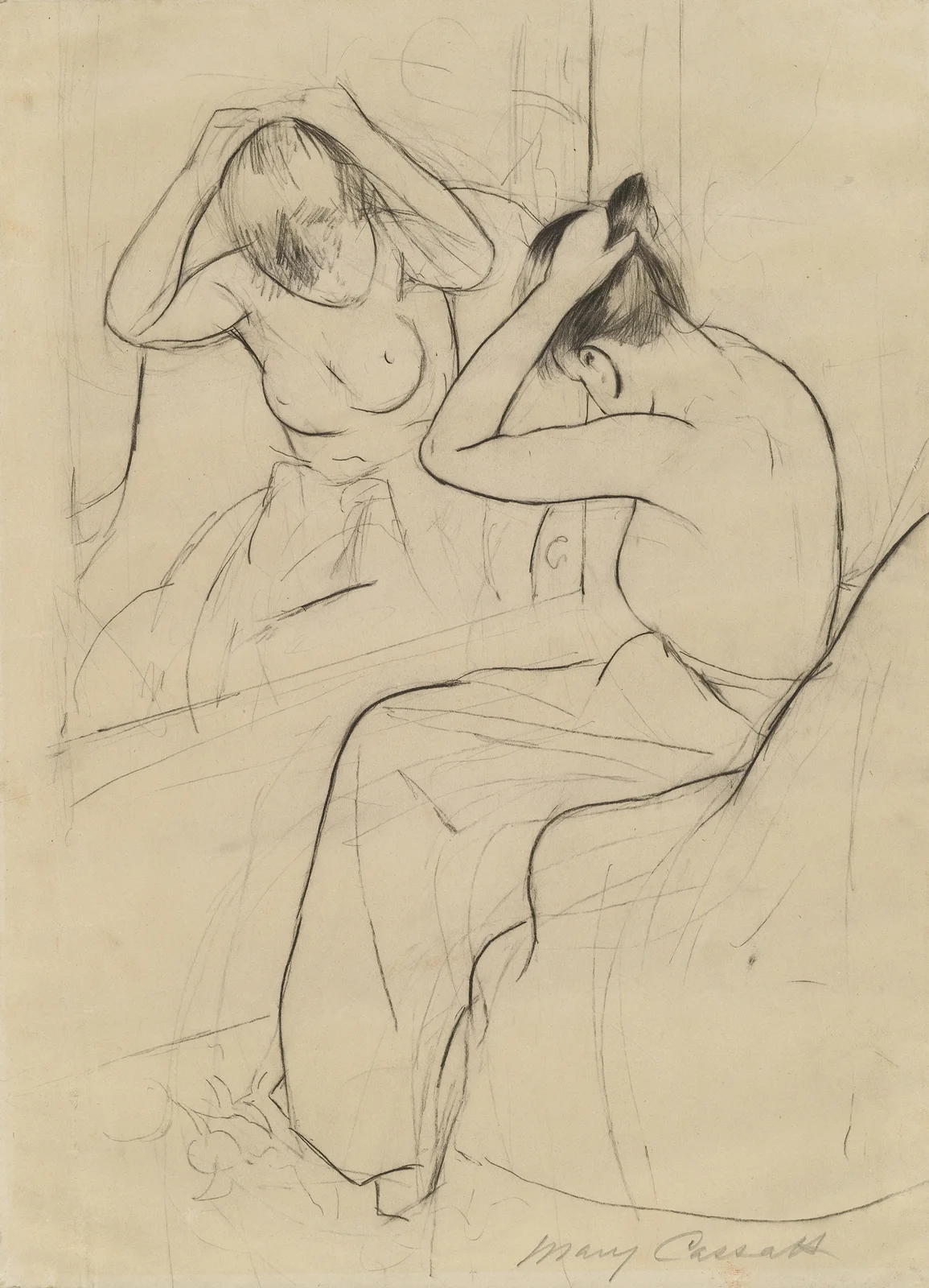 The Coiffure, 1891 – nr 2 av Mary Cassatt