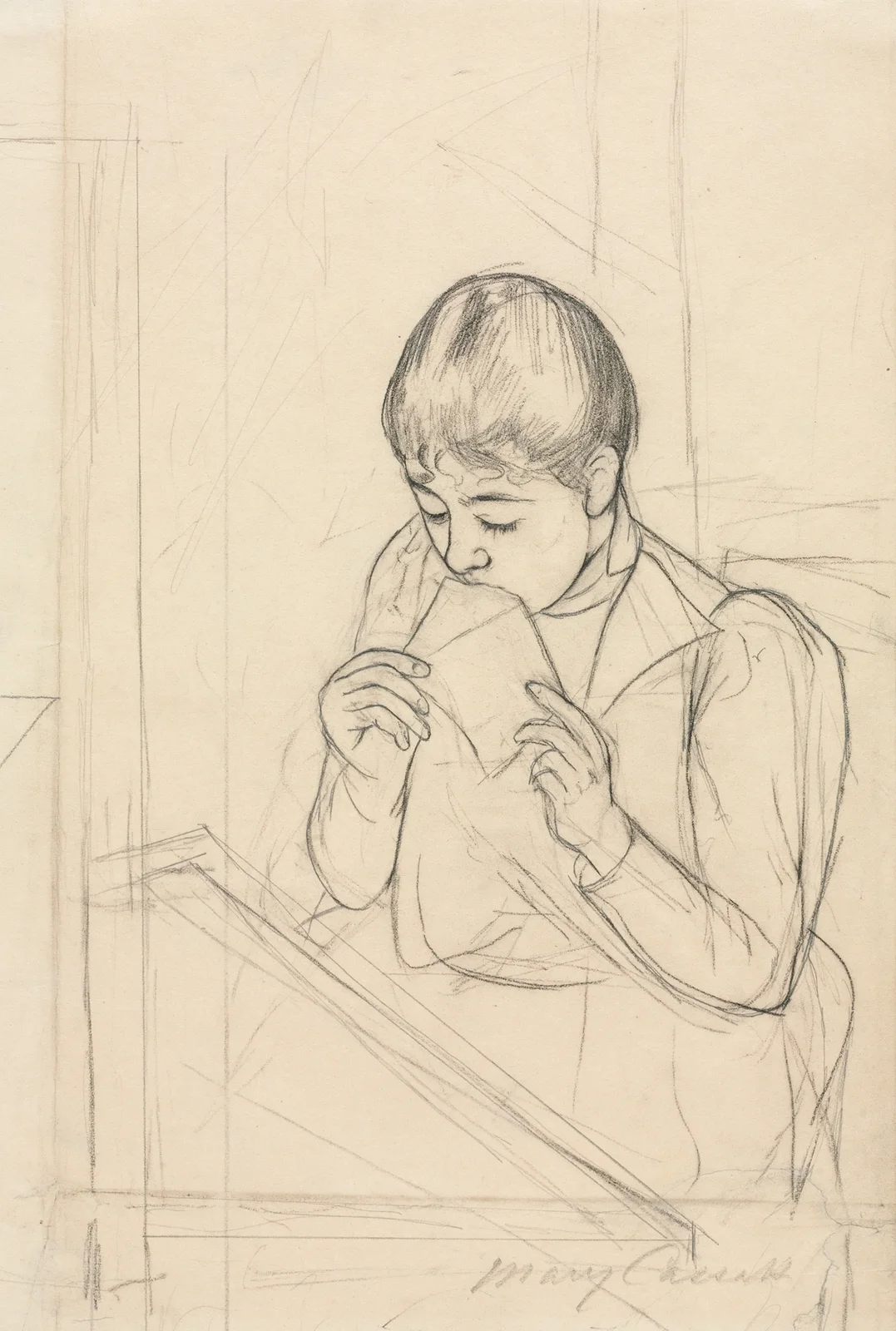 The Letter, 1890 – nr 2 av Mary Cassatt