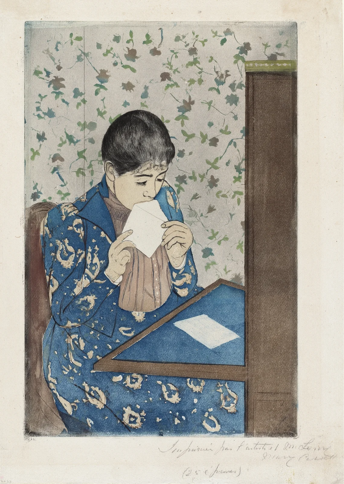 The Letter, 1890 – nr 3 av Mary Cassatt