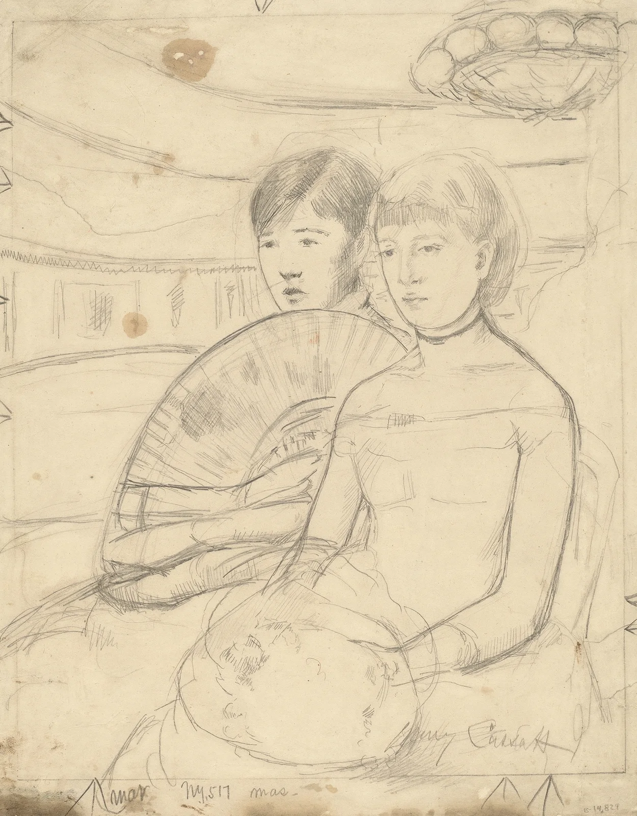 The Loge (recto) av Mary Cassatt