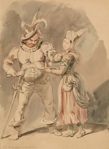 A scene from King Henry IV, pt. 2 or Merry wives av John Massey Wright