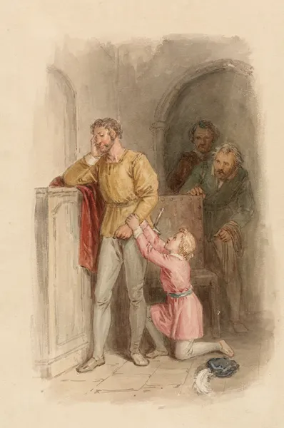 Illustrations to Shakespeare Pl.042 av John Massey Wright