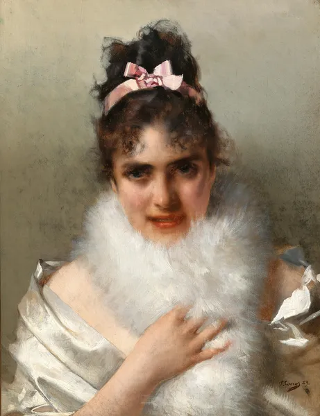 Portrait of a Young Lady av Vittorio Matteo Corcos