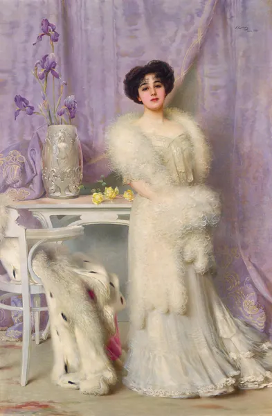 Portrait of Diane de la Bouchère av Vittorio Matteo Corcos