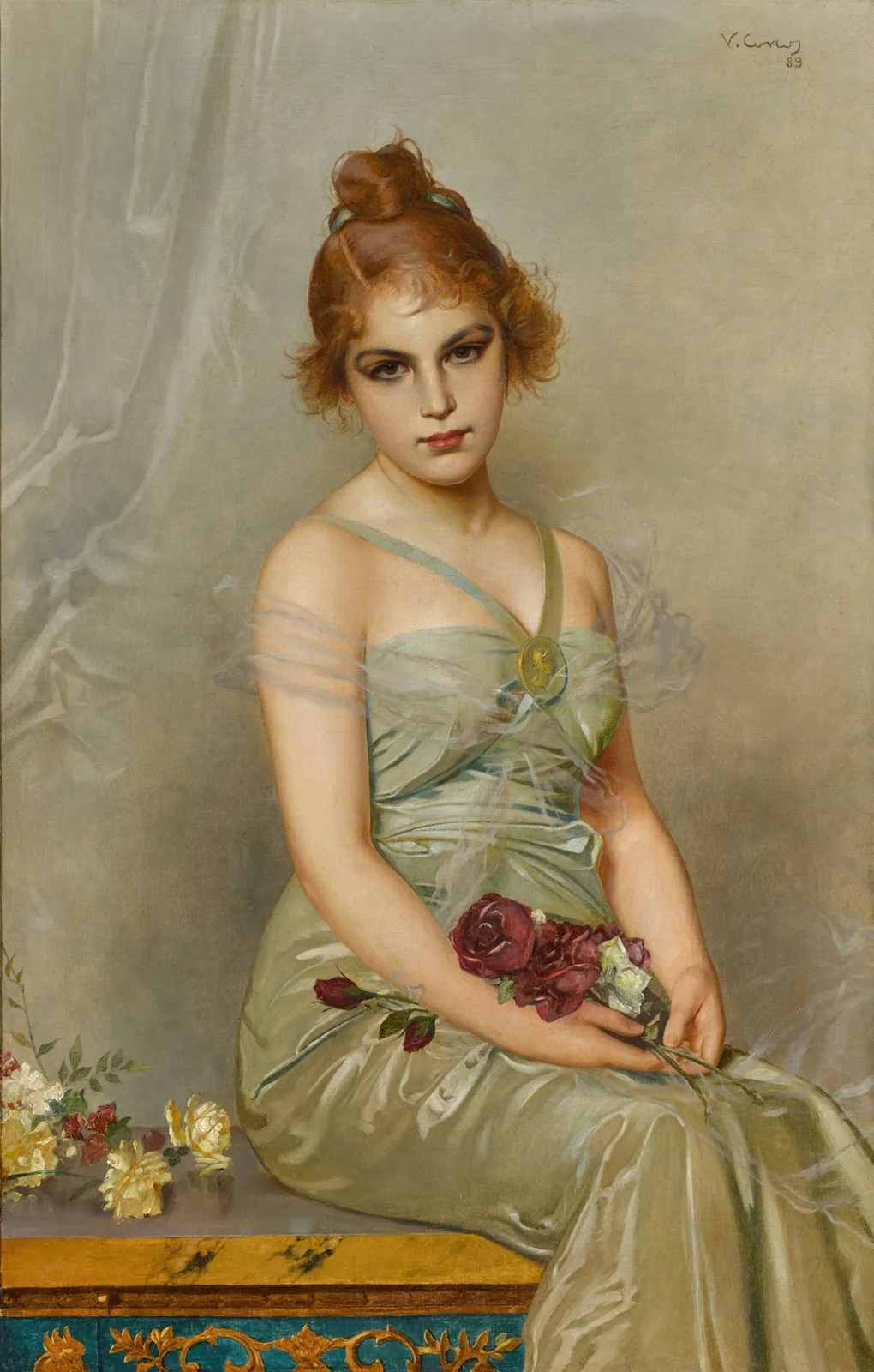 The Bouquet av Vittorio Matteo Corcos
