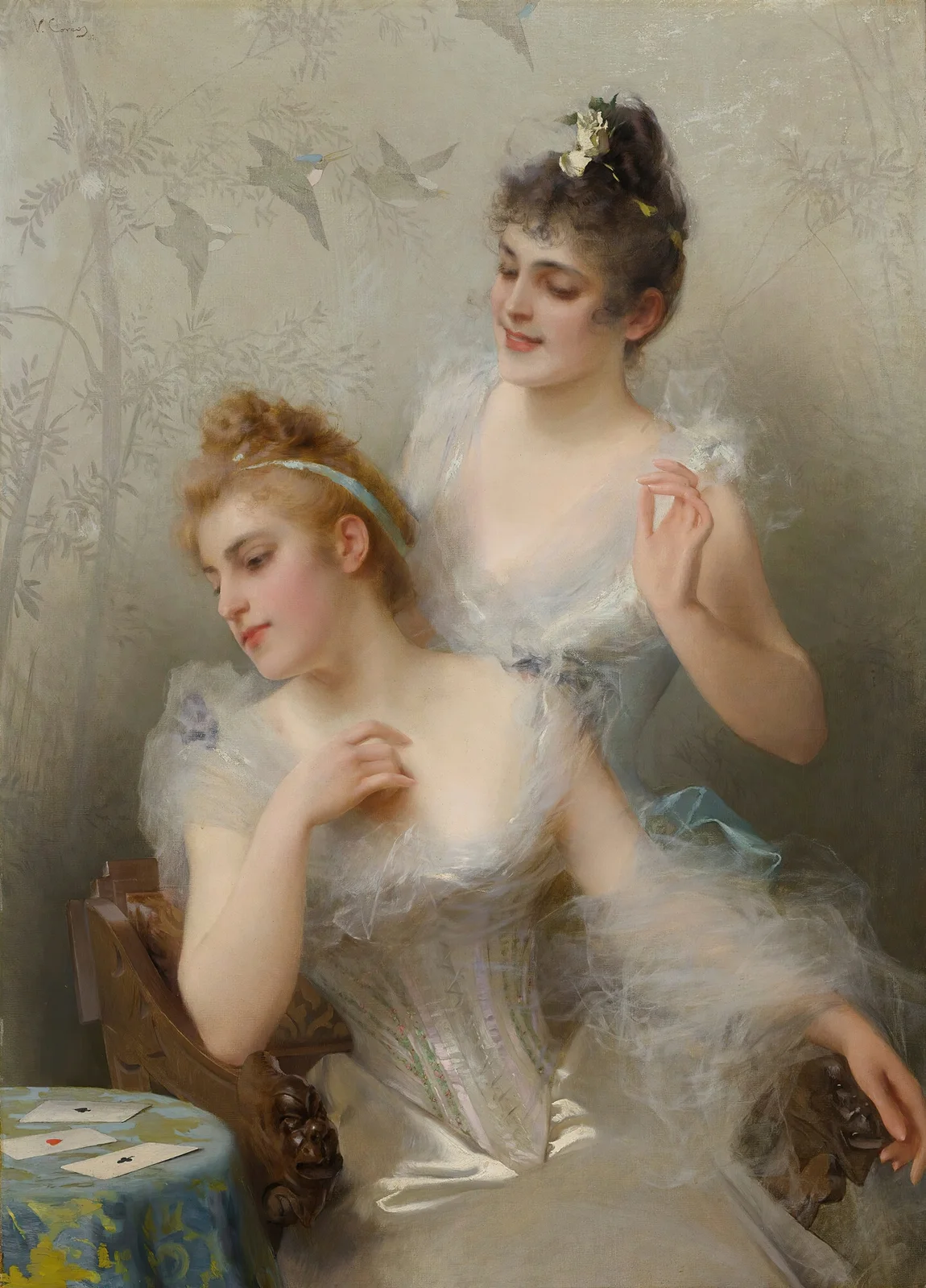The Three Aces av Vittorio Matteo Corcos