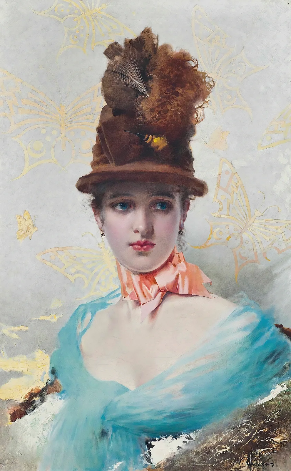 Une Élégante av Vittorio Matteo Corcos