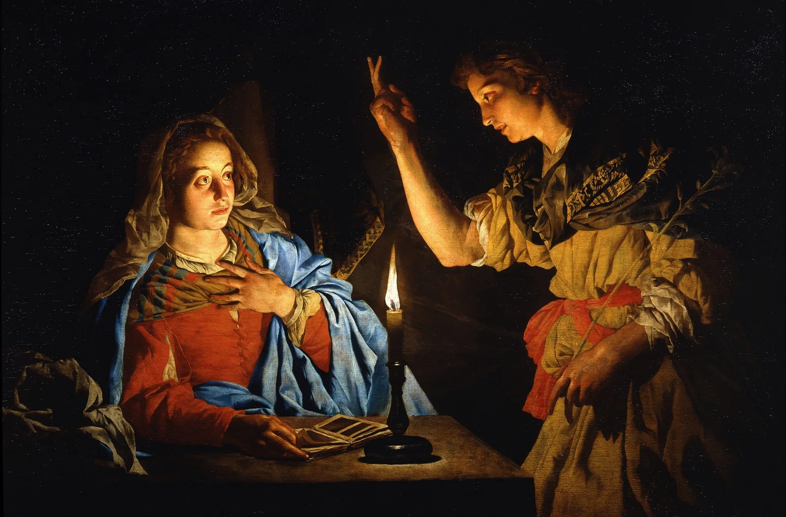 Annunciation av Matthias Stom