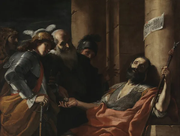 Belisarius Receiving Alms av Mattia Preti