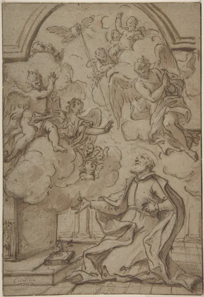 Saint in Ecstasy av Mattia Preti