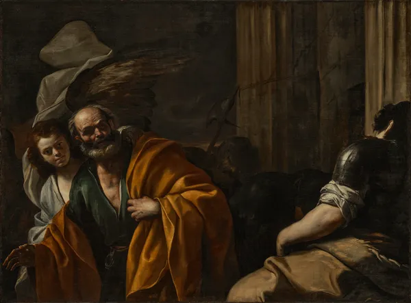 The Liberation of Saint Peter av Mattia Preti