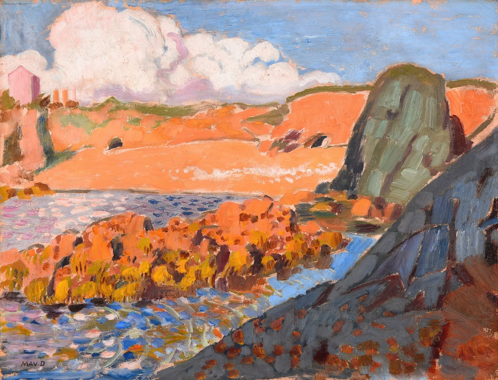 La plage rouge av Maurice Denis