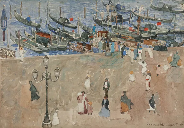 Gray Day, Venice av Maurice Prendergast