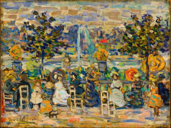 In Luxembourg Gardens av Maurice Prendergast