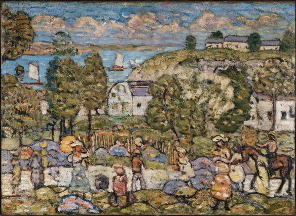 Landscape Near Nahant av Maurice Prendergast