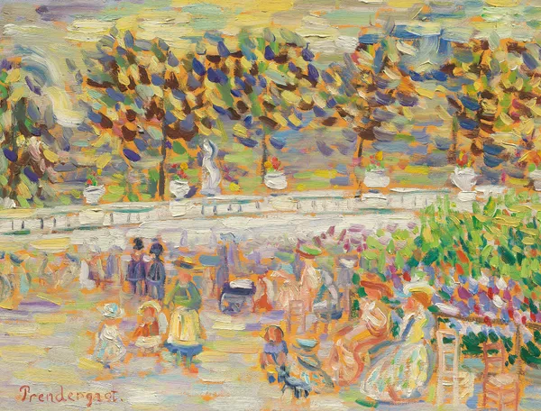 Summer in the Park, Jardin du Luxembourg, Paris av Maurice Prendergast