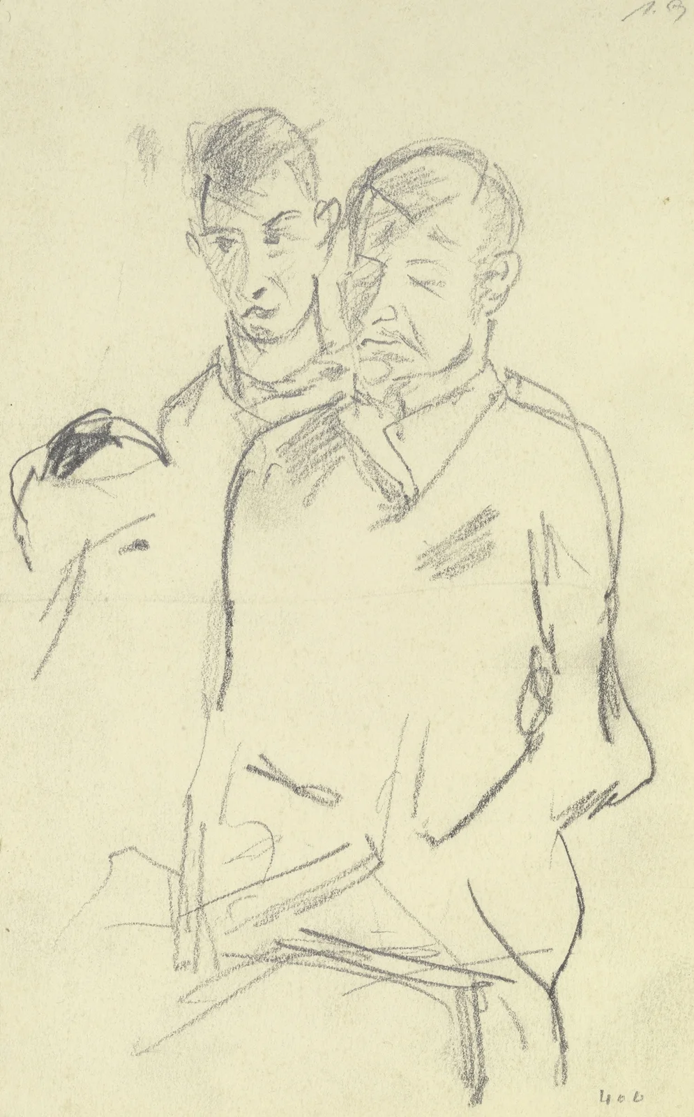 2 Zuhörer av Max Beckmann