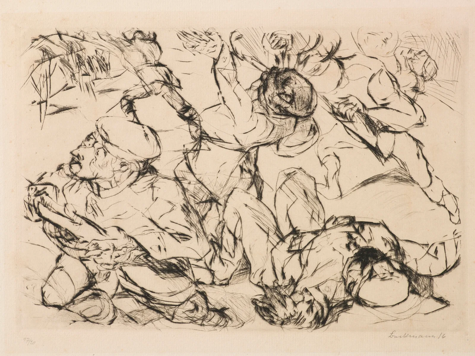 Assault av Max Beckmann