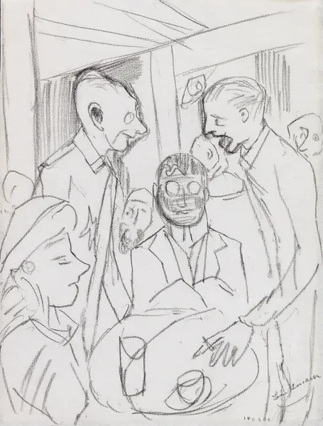 Café av Max Beckmann